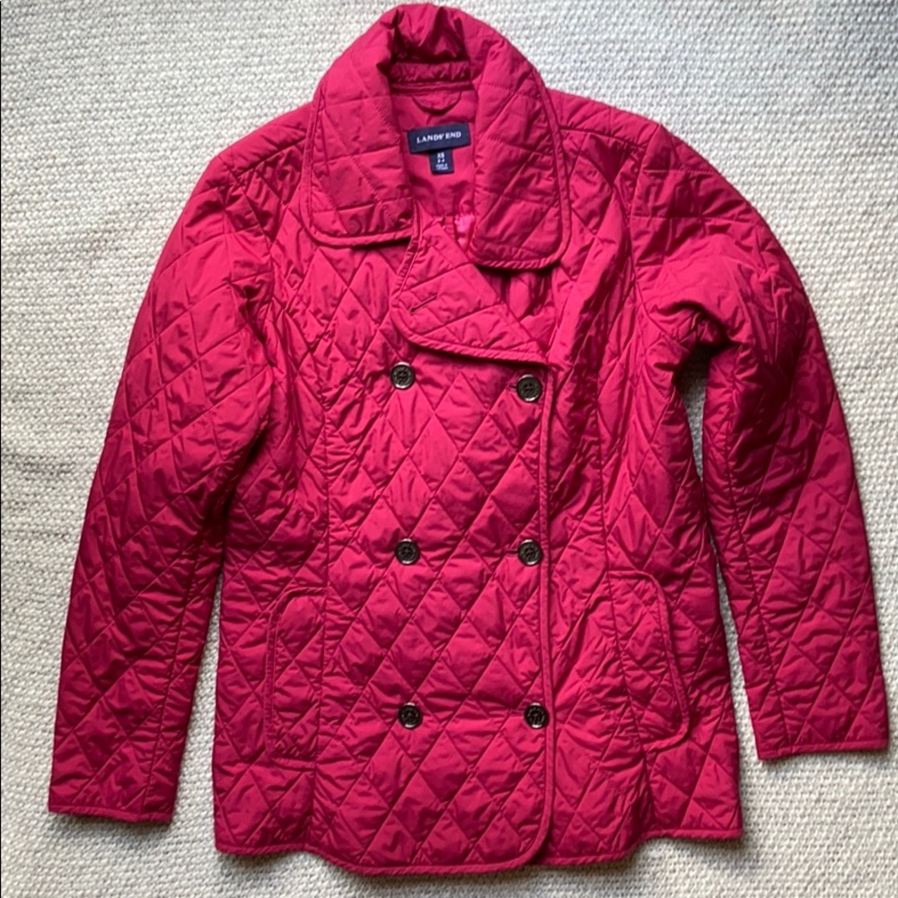 Lands’ End Women’s Jacket Coat XS 2-4 Pink